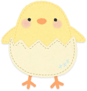 Realistic Felt Baby Planner Stickers Baby Chick in Egg